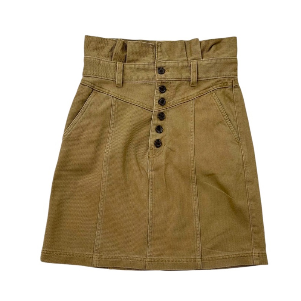 Banana Republic Twill Mini Skirt in Whiskey